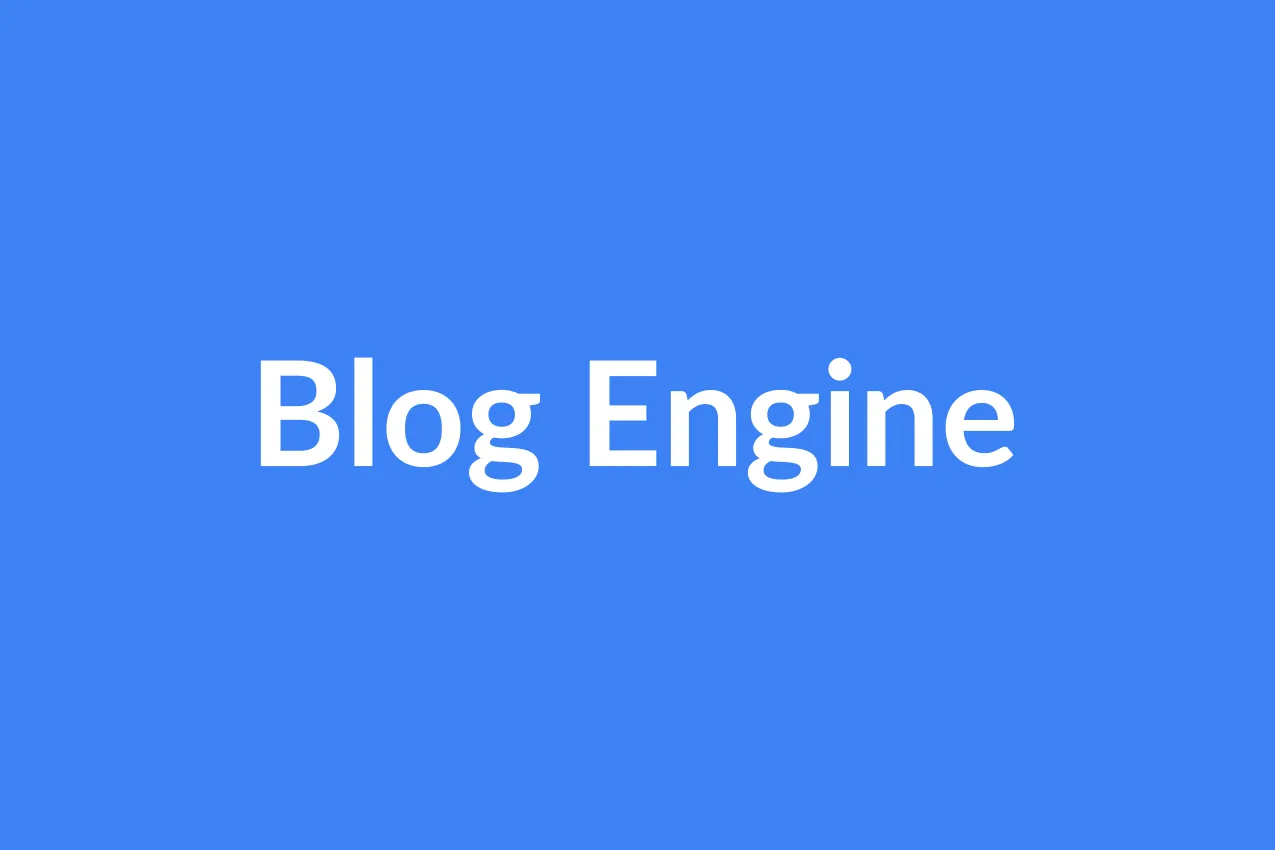 Portada de projects.blog-engine.title